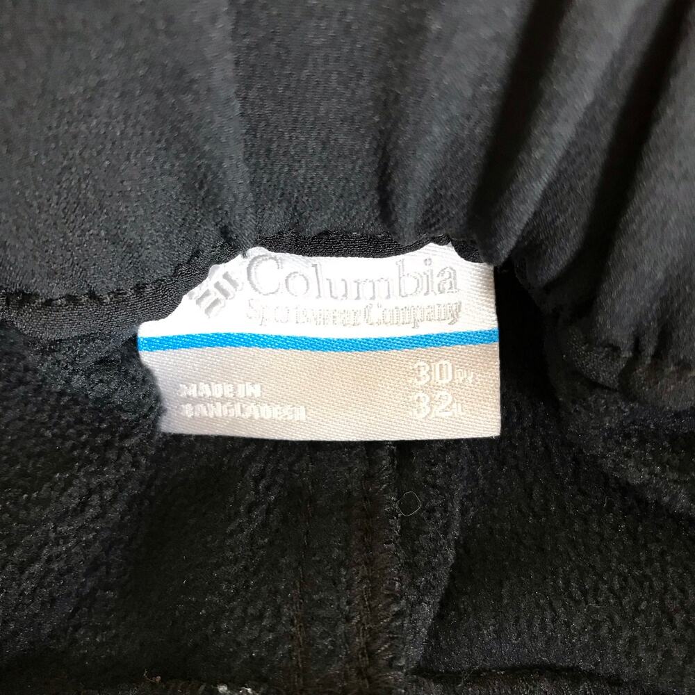 Columbia Sportswear Pants Men’s 30x32 Black Fleece Lined Snow Winter Outdoor - Picture 5 of 9